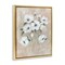 Stupell Industries Beige Neutral Flowers Floater Framed Canvas Wall Art Design by Nan